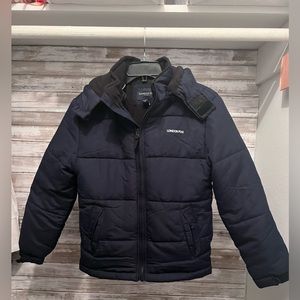 Brand New-Navy blue, London Fog Coat,  Boys size 14-16 (Fits like a 10/12)